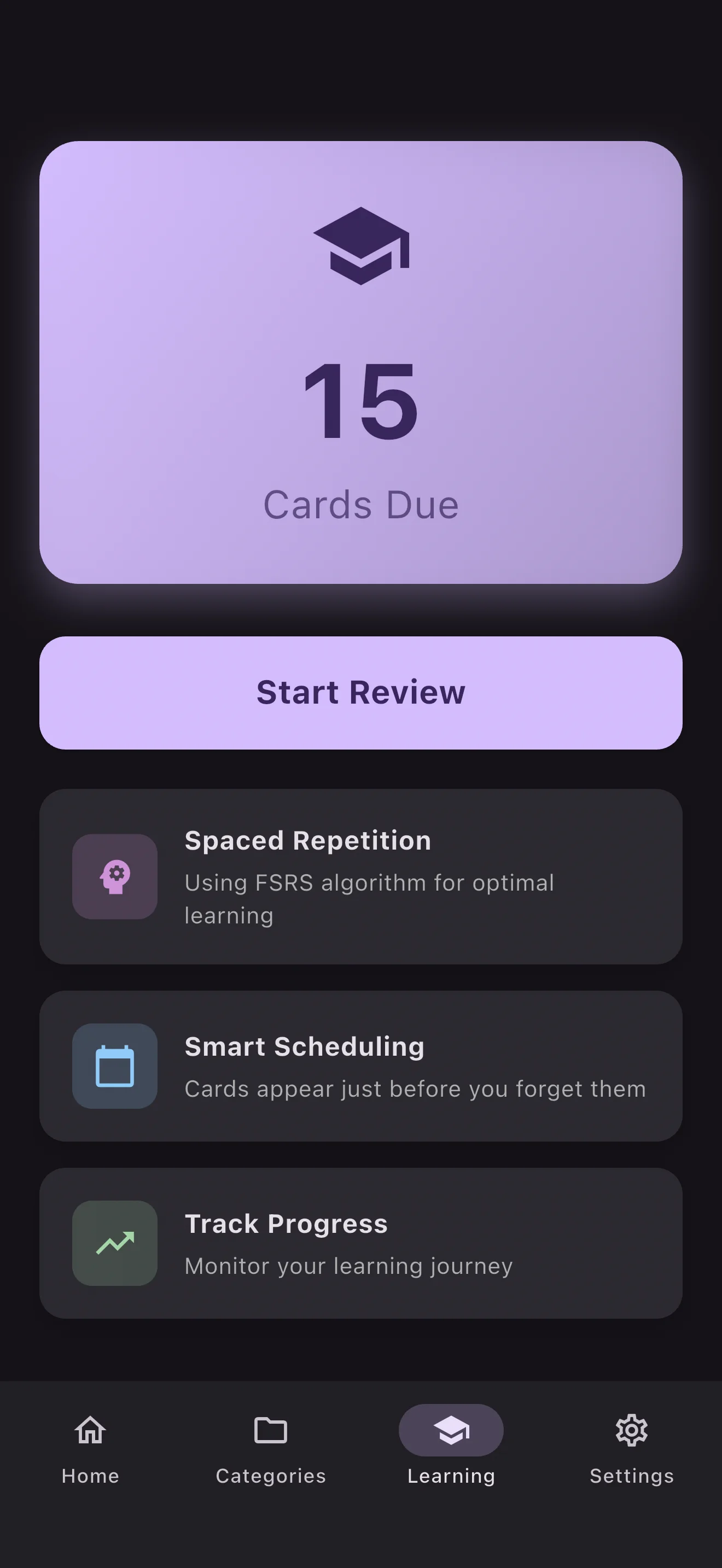 Start review